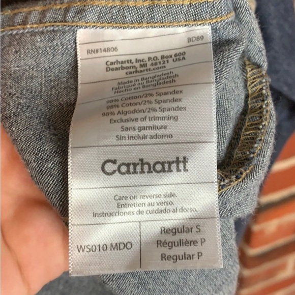 Ladies Carhartt Pearl Snap Shirt - Picture 7 of 9